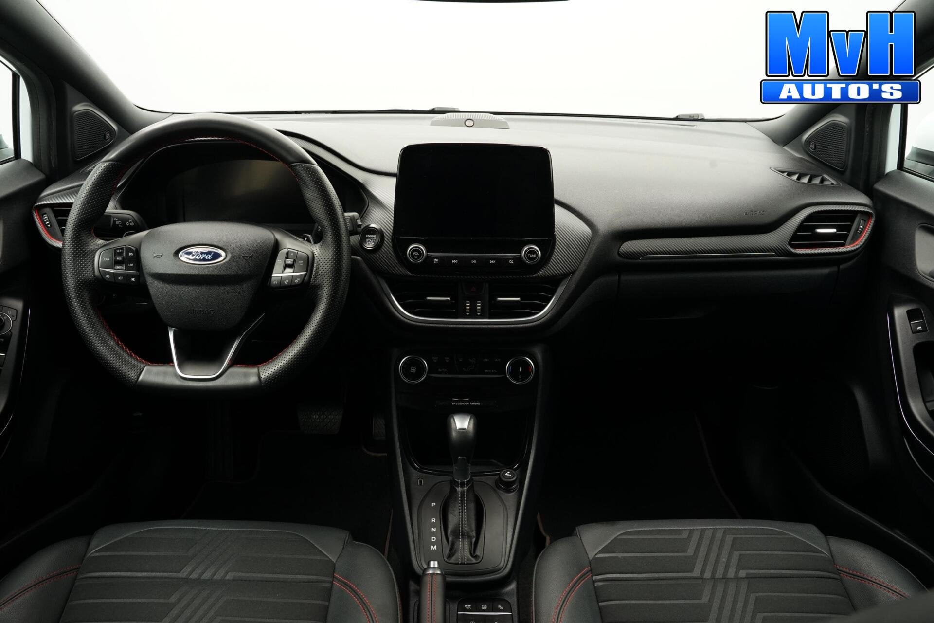 Ford Puma 1.0 EcoBoost Hybrid ST-Line|CAMERA|B&O|LED|LEER, Leder en Stof, Wit, 665 kg, Bedrijf