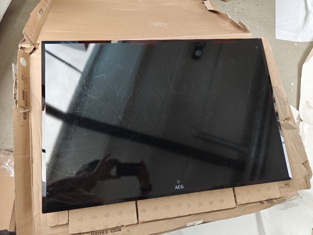 AEG 90cm inductie, Witgoed en Apparatuur, Kookplaten, Ophalen, Gebruikt, Inbouw, Inductie