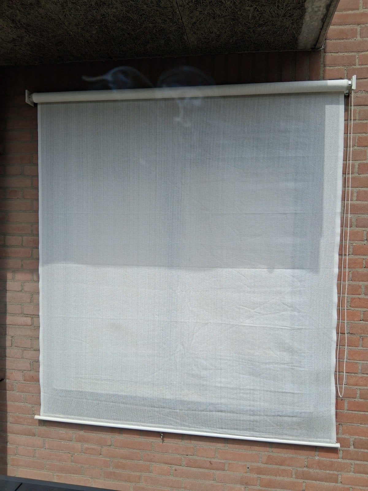 2 zonwerende buiten rol gordijnen, Ophalen, Wit, Minder dan 100 cm