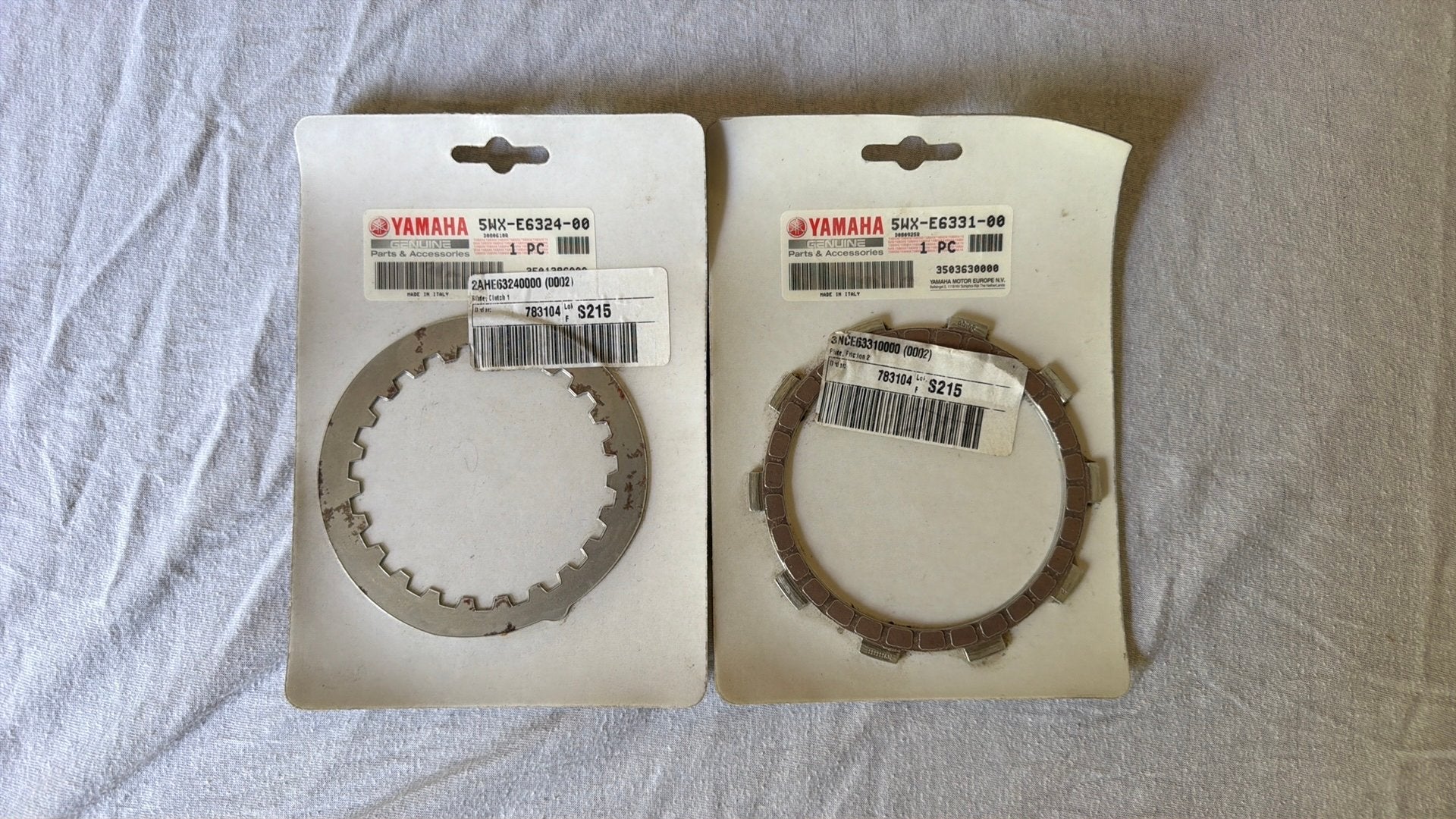 Originele Yamaha TZR50 koppelingsplaat + spacer, Ophalen of Verzenden, Nieuw