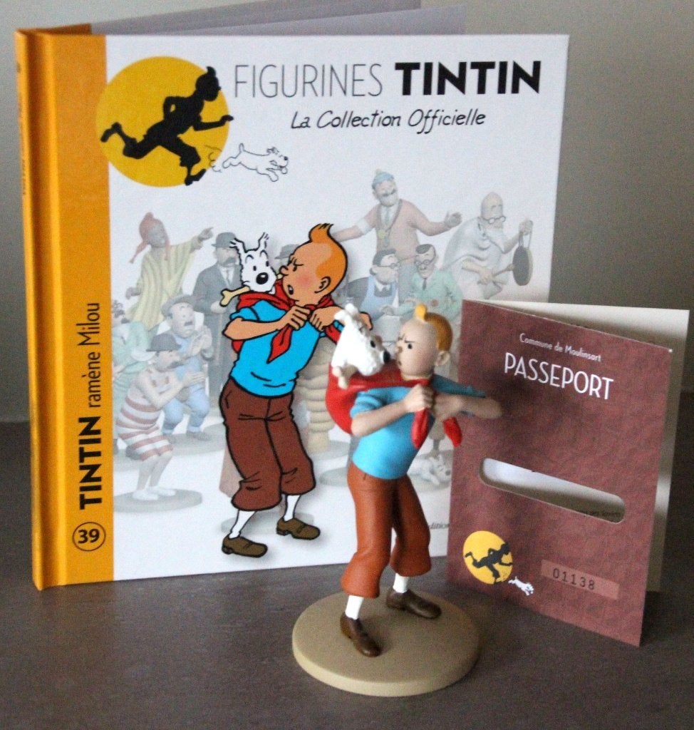 Moulinsart figurine n 39 Tintin Hergé Kuifje Zonnetempel, Verzamelen, Verzenden, Kuifje, Zo goed als nieuw, Beeldje of Figuurtje