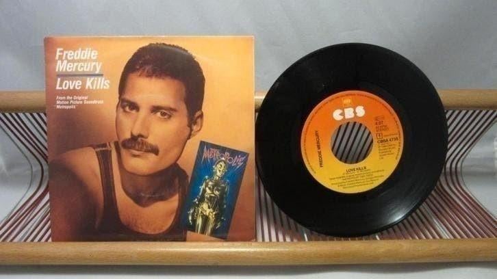 Freddie Mercury, Love Kills (single 7"), Gebruikt, 7 inch, Single, Ophalen of Verzenden