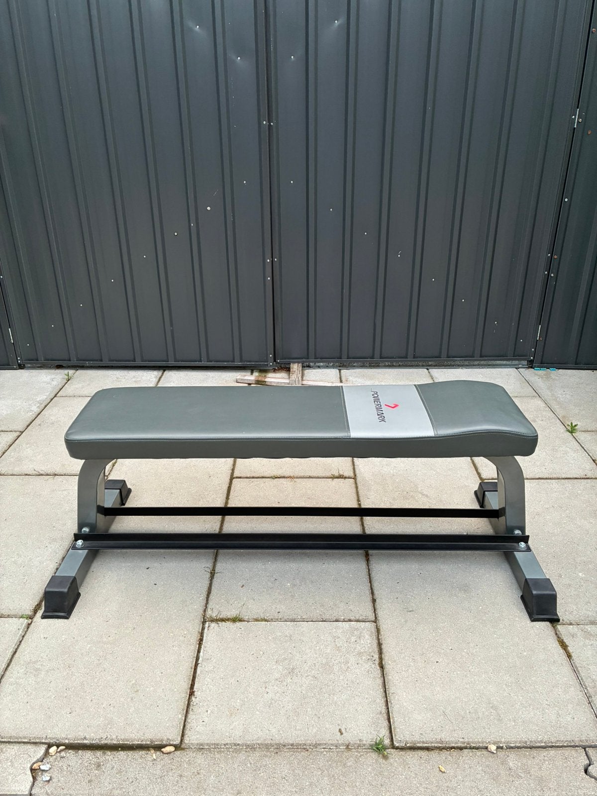 Powermark halterbank | flat bench | homegym | fitness bank, Ophalen of Verzenden, Zo goed als nieuw, Fitnessbank