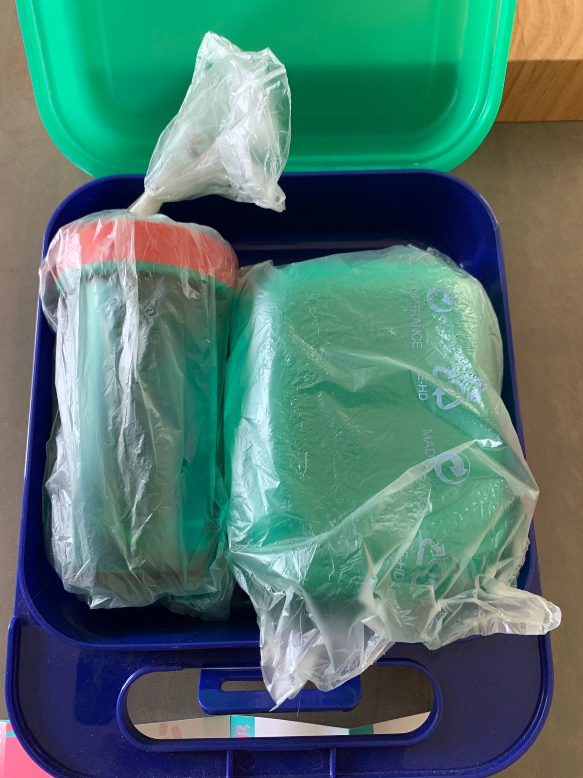Tupperware koffertje met tumbo en clipbakje, Tupperware, Overige typen, Nieuw, Lekvrij
