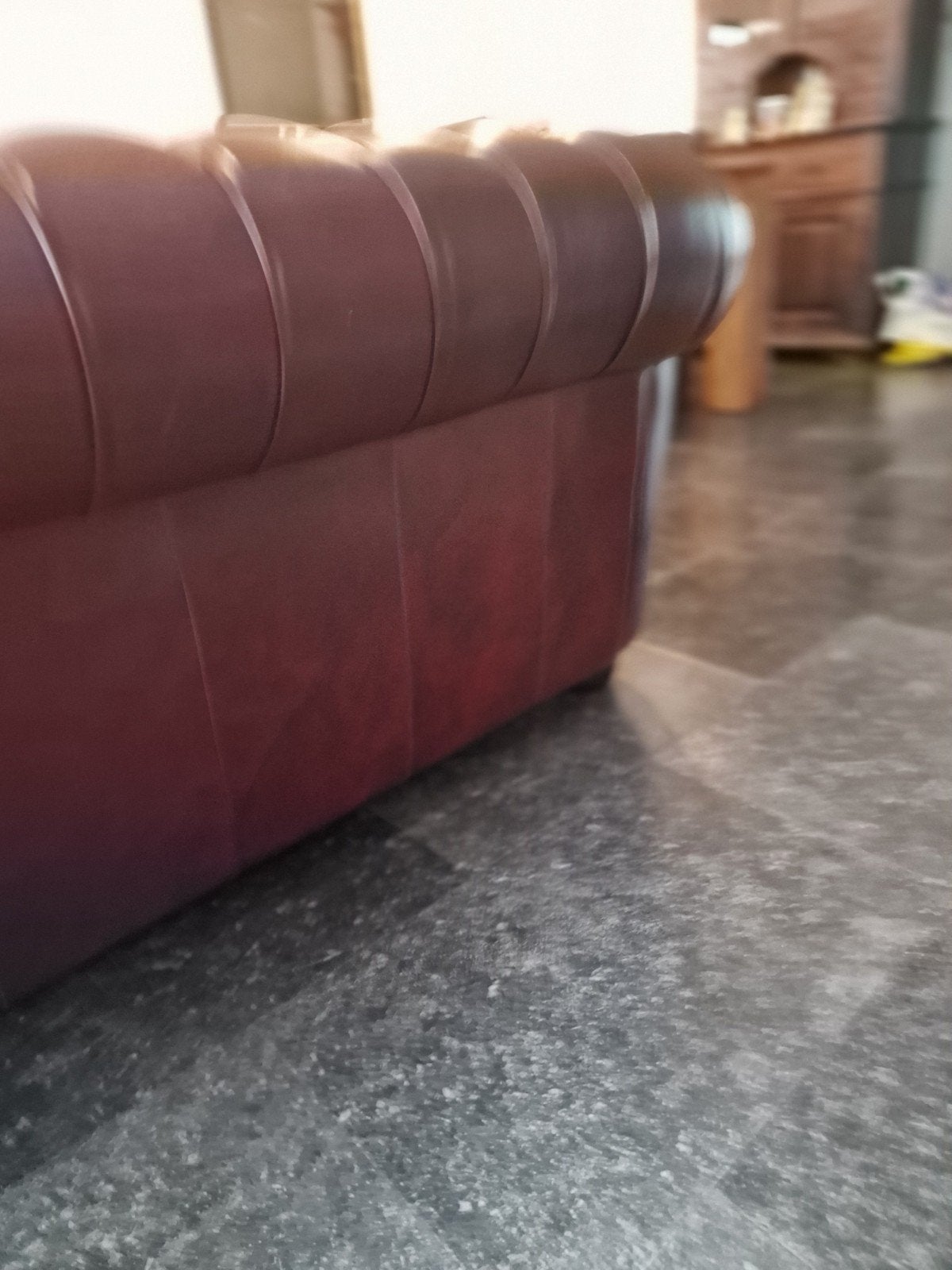 Chesterfield bankstel: 3-zits (200cm) en 2-zits (170cm), Ophalen, Zo goed als nieuw, Rechte bank, Klassiek, Chesterfield