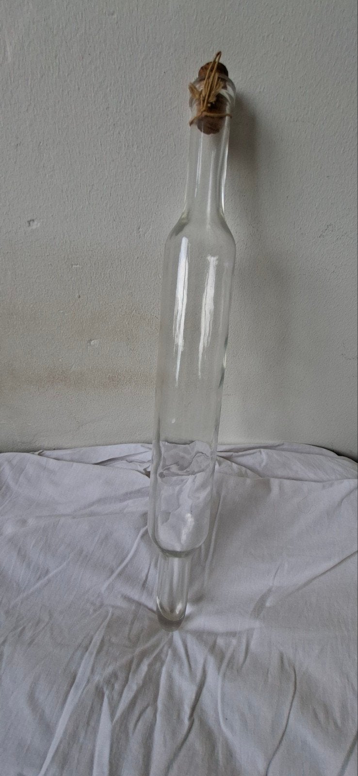 Vintage brocante glazen deegroller, Antiek en Kunst, Ophalen of Verzenden