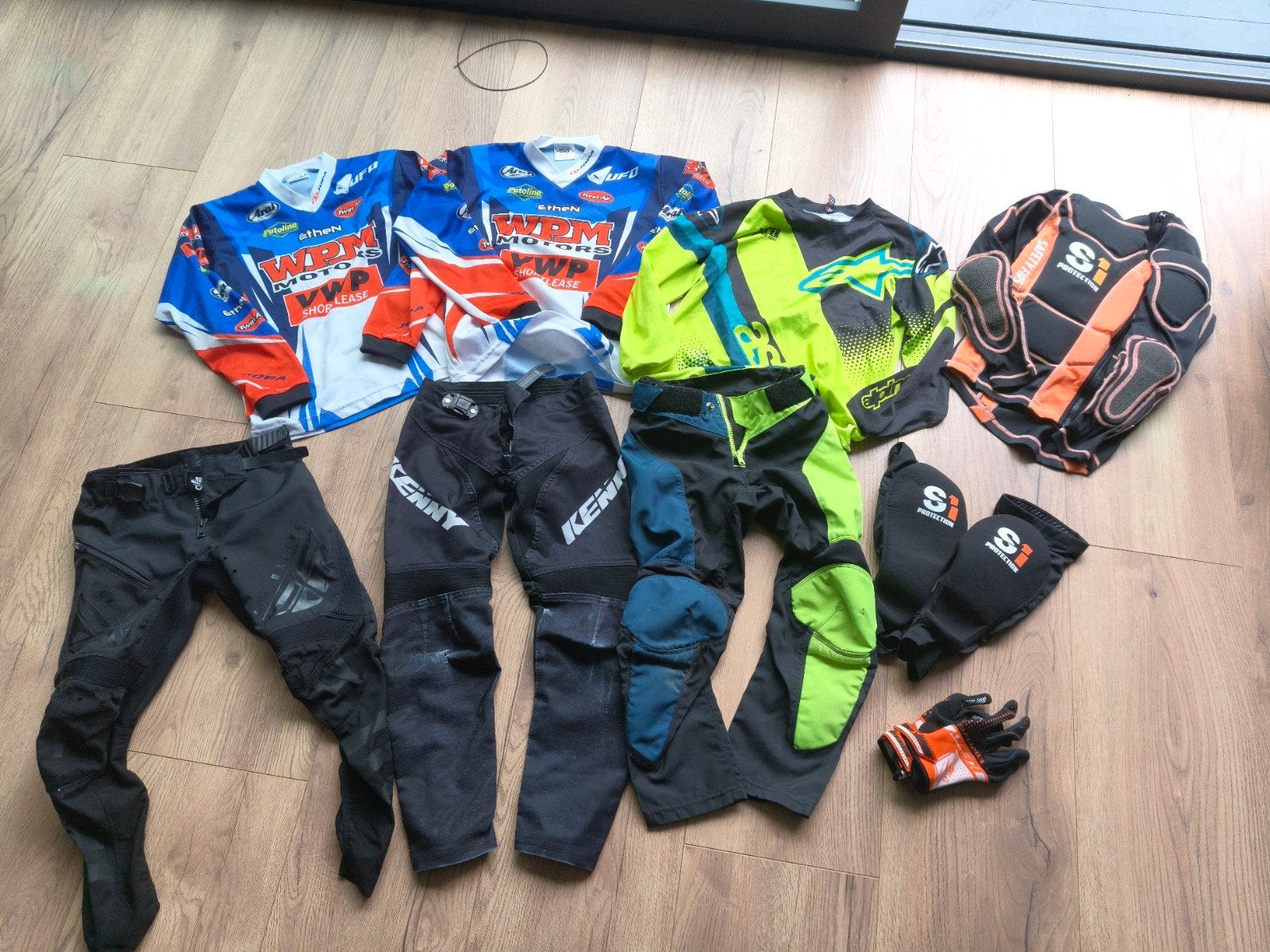 complete kleding set bmx/ fietscross maat 116/122/128, Fietsen en Brommers, Fietsaccessoires | Fietskleding, XXS, Gebruikt, Kinderen