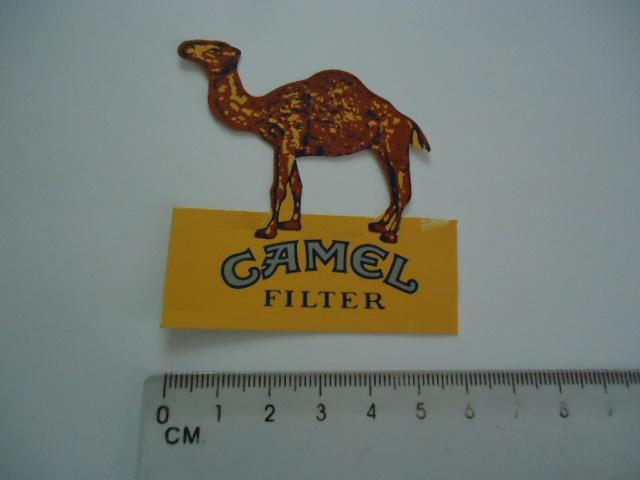 sticker oud Camel sigaret retro vintage plakstrip, Verzamelen, Stickers, Verzenden, Zo goed als nieuw, Bedrijf of Vereniging