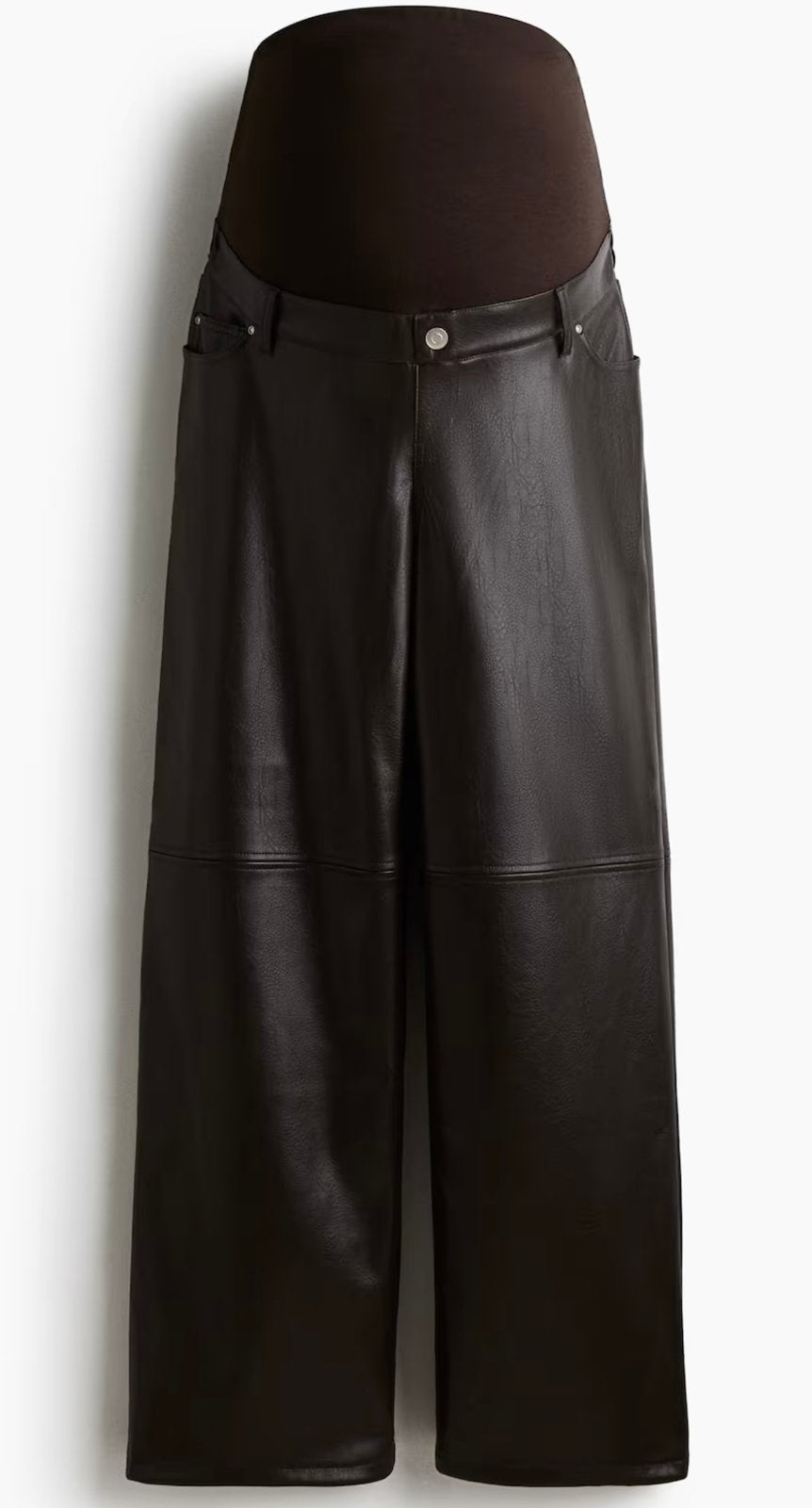 H&M mama zwangerschapsbroek M, Maat 38/40 (M), Bruin, Ophalen of Verzenden, Zo goed als nieuw