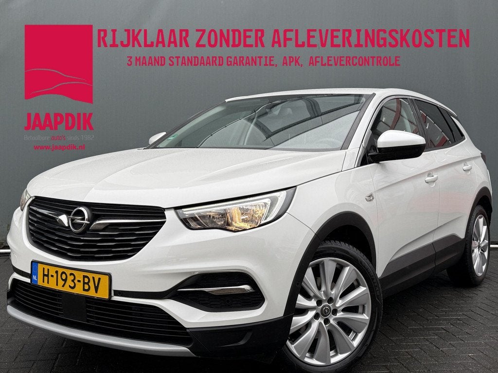 Opel Grandland X BWJ 2020 1.5 CDTi 131 PK Business Executive, Auto's, Opel, Voorwielaandrijving, Gebruikt, Leder en Stof, Wit