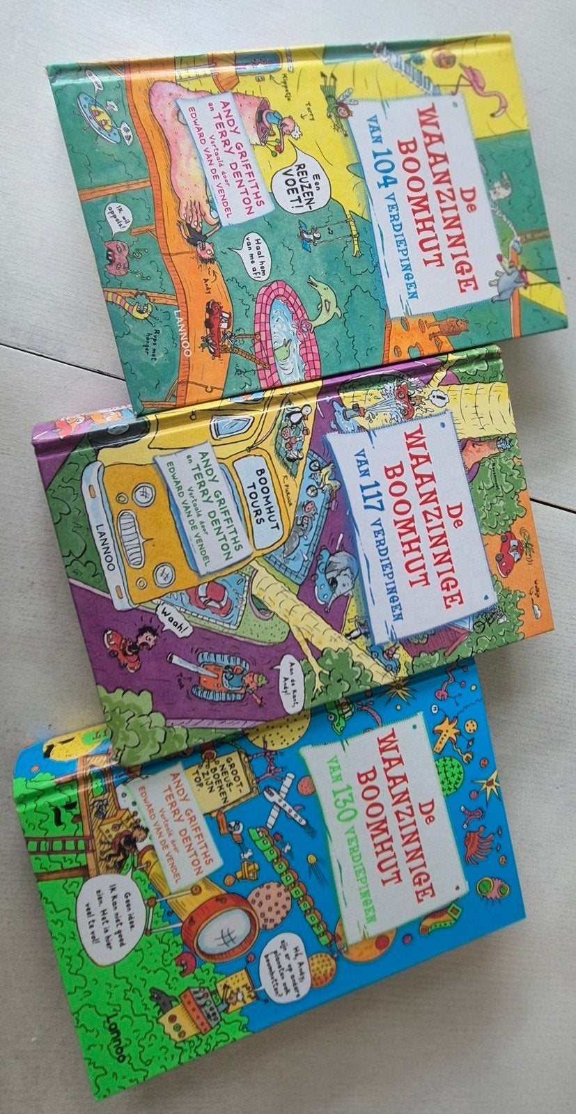 De Waanzinnige Boomhut serie - 3 boeken  deel 8-9-10, Ophalen, Zo goed als nieuw, Andy Griffiths en Terry Denton, Fictie algemeen