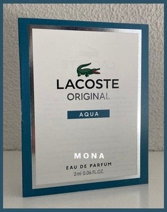 Lacoste Original Aqua parfum sample proefje tester monster, Verzenden, Nieuw