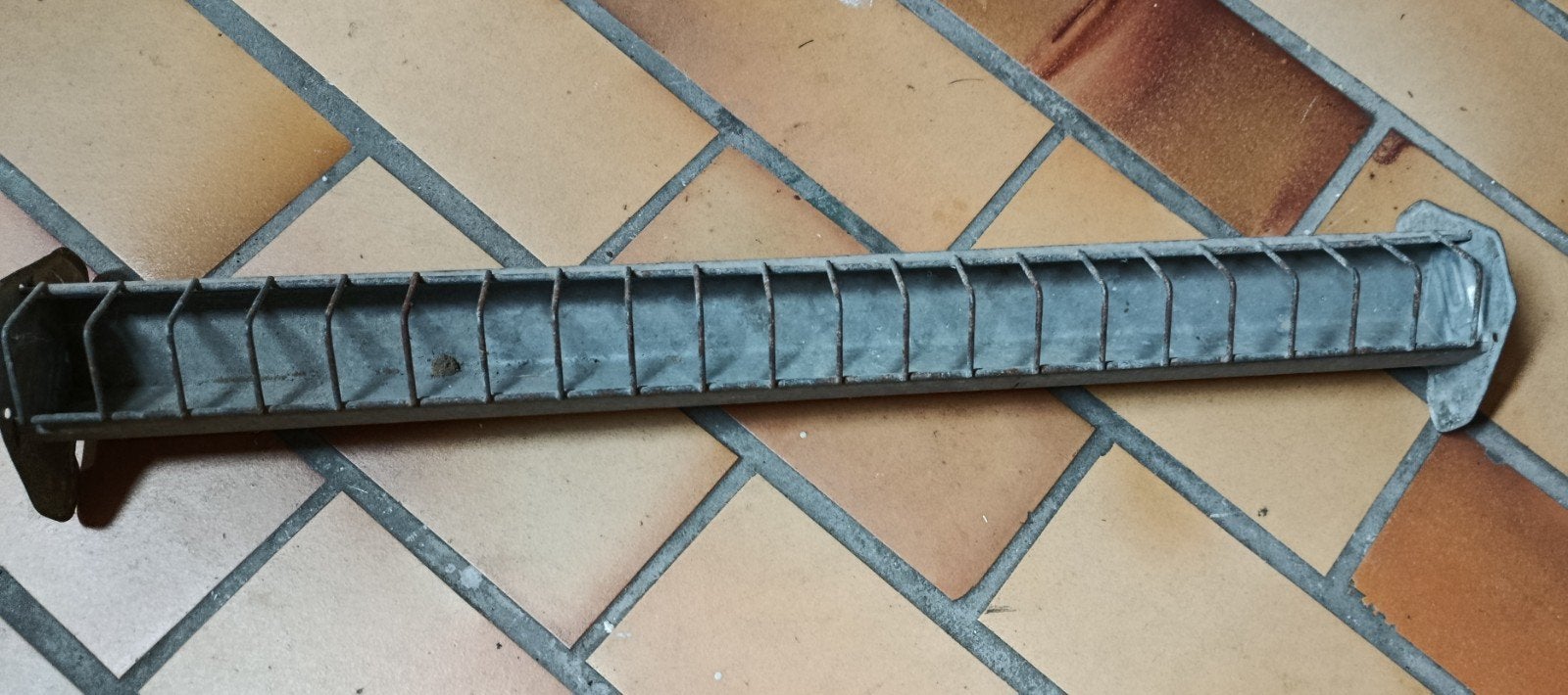 voederbak kippen zink oud, Ophalen of Verzenden