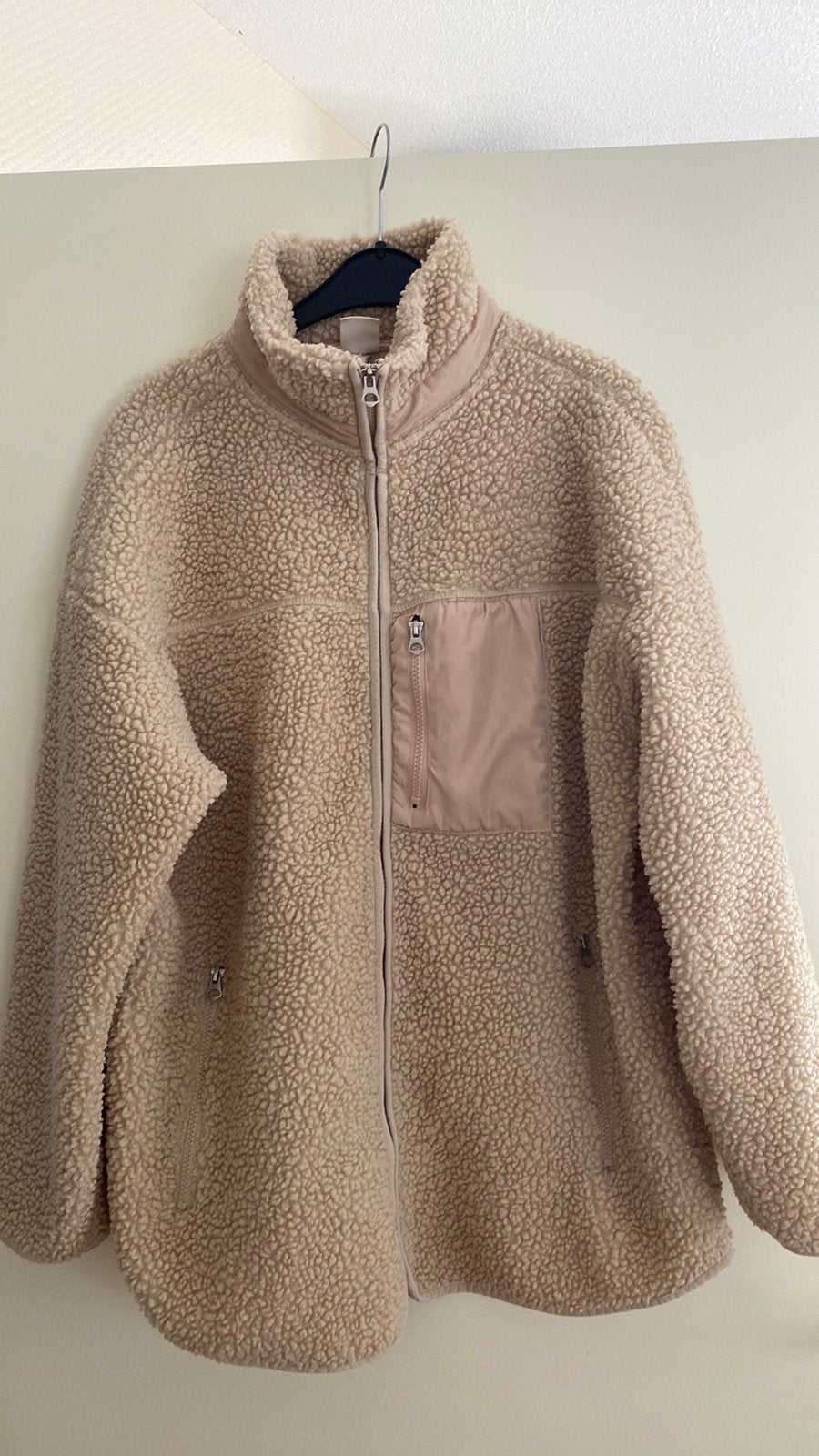 Teddy jas maat S M, Ophalen of Verzenden, Zo goed als nieuw, Maat 38/40 (M), Beige
