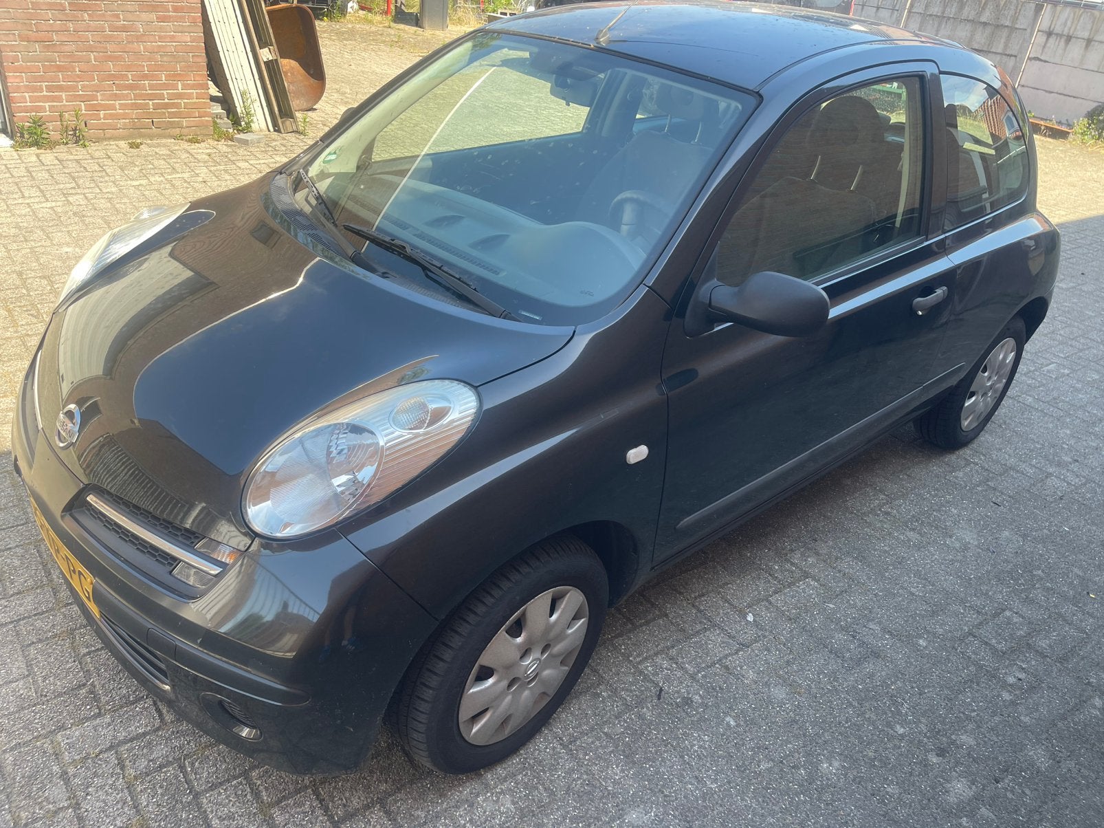 Nissan Micra met airco APK tot 2027, 4 cilinders, Zwart, Origineel Nederlands, Micra
