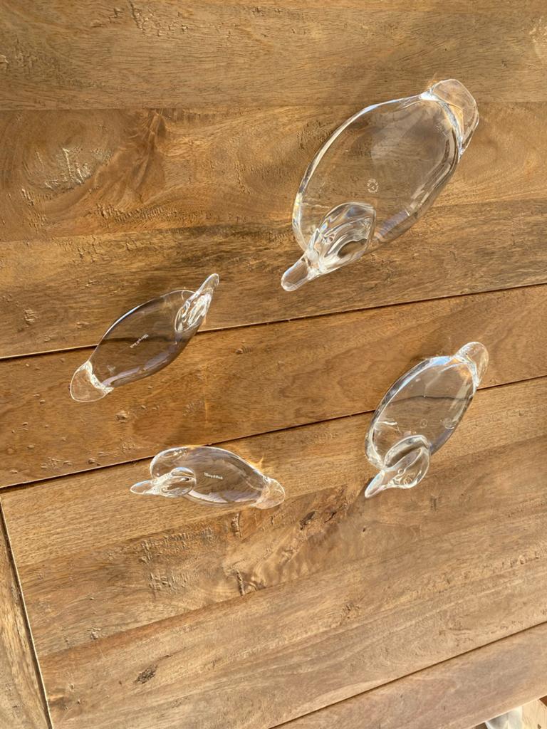 Villeroy en Boch 4 kristallen eendjes, Antiek en Kunst, Ophalen of Verzenden