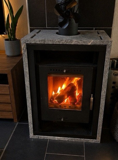 Speksteenkachel 5 Kw - Compact en Efficiënt, Ophalen, Gebruikt, Vrijstaande haard, Houthaard