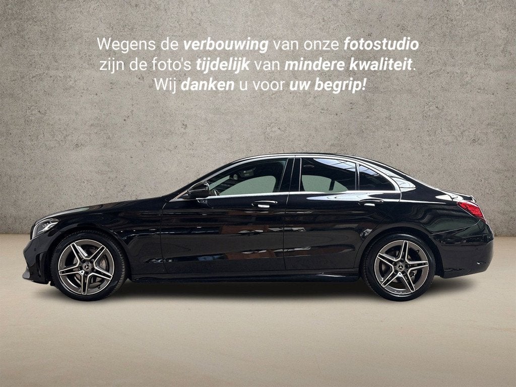 Mercedes-Benz C-Klasse 180 AMG Sport 156Pk Automaat (VIRTUAL, Auto's, Mercedes-Benz, Automaat, 12 maanden, Zwart, Sedan
