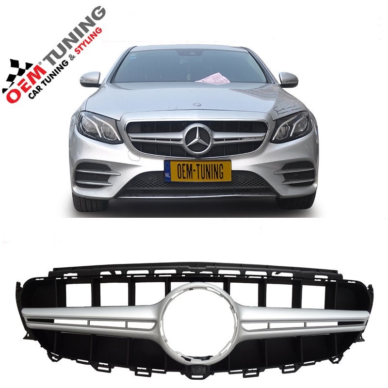 Grille voor E-Klasse W213 S213 | Silver AMG Style 16-20