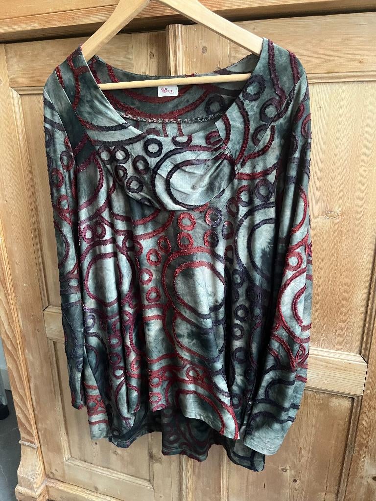fraaie blouse, Kleding | Dames, Blouses en Tunieken, Zo goed als nieuw, Maat 42/44 (L), Overige kleuren, Ophalen of Verzenden