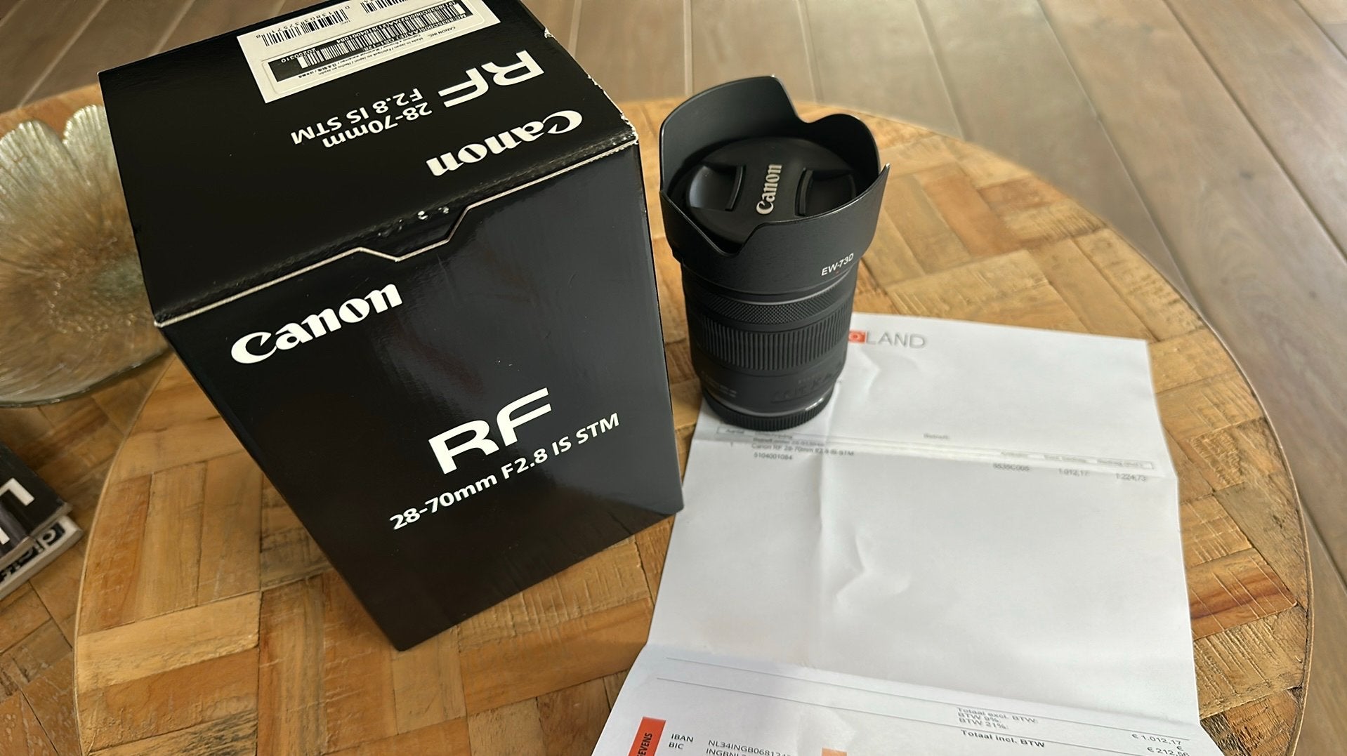 Z.g.a.n. canon lens RF 28-70mm F2.8 IS STM, Audio, Tv en Foto, Canon, Canon RF, Ophalen of Verzenden, Zo goed als nieuw