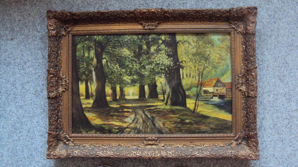 Schilderij olieverf, Antiek en Kunst, Ophalen