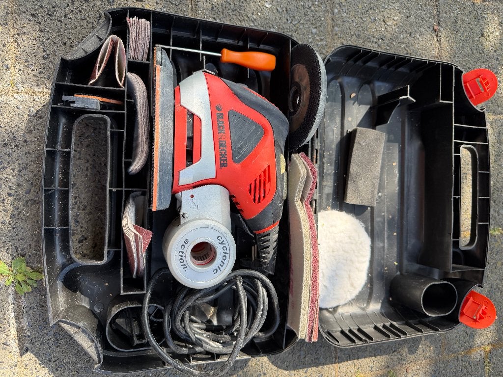 BlackDecker KA270GT Multischuurmachine – werkt perfect, Ophalen of Verzenden, Zo goed als nieuw, Minder dan 600 watt, Overige typen