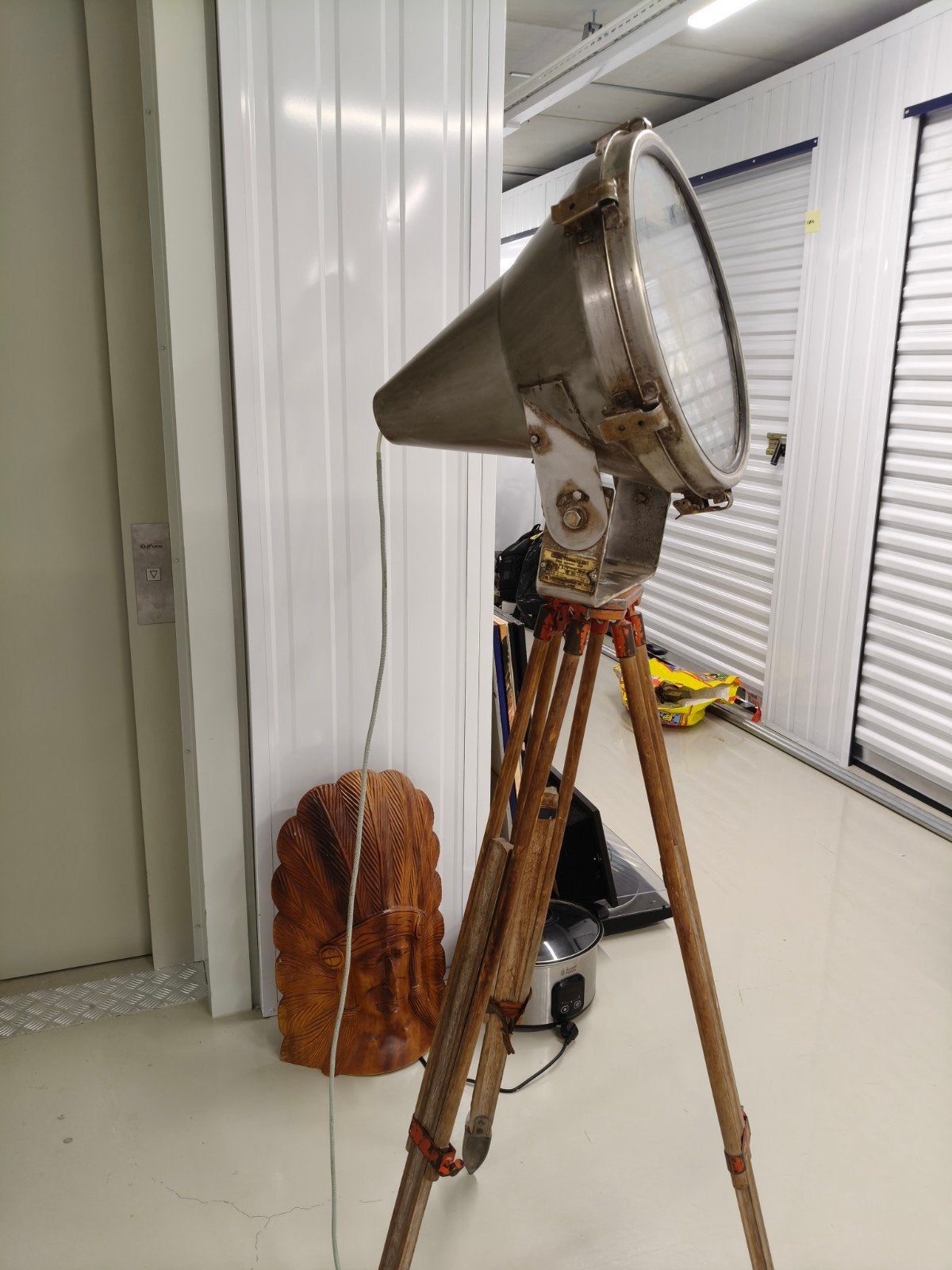 Vintage Marine Zoeklicht op Statief - Daeyang Electric, Ophalen of Verzenden