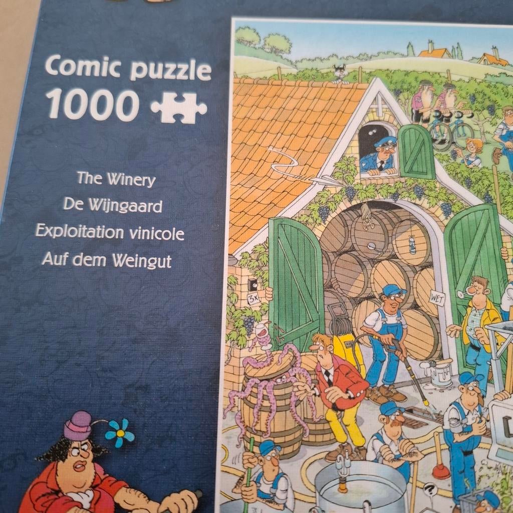 Jan van Haasteren De Wijngaard 1000 stukjes, Ophalen of Verzenden, 500 t/m 1500 stukjes, Gebruikt, Legpuzzel