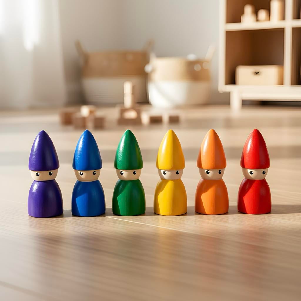 Regenboog Loose Parts Set - 24-delig Montessori Speelgoed, Kinderen en Baby's, Speelgoed | Educatief en Creatief, Ophalen of Verzenden