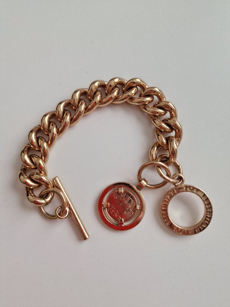 TOV Essentials armband, Staal, Ophalen of Verzenden, Zo goed als nieuw, Met bedels of kralen