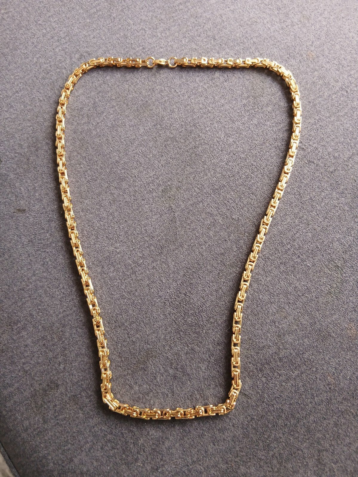 18k gold plated ketting nieuw, Ophalen of Verzenden, Nieuw, Goud, Overige materialen
