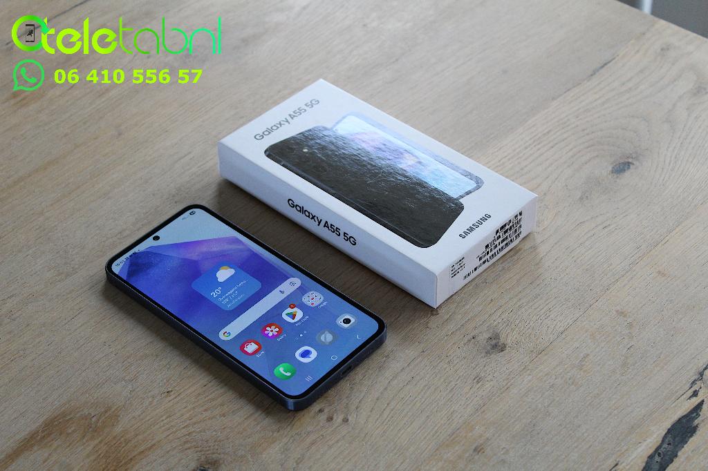 Samsung Galaxy A55 5G - 128GB - Dual Sim - Donkerblauw, Samsung, Gebruikt, Blauw, Touchscreen