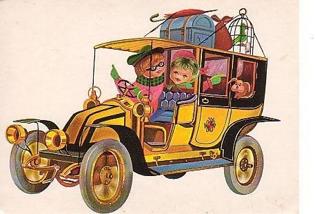 Ansichtkaart 	Auto, Verzamelen, Ansichtkaarten | Themakaarten, Verzenden, 1960 tot 1980, Ongelopen, Voertuig