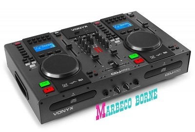 Twin Top Dubbele CD,USB,MP3,Bluetooth Speler/Mixer CDJ450, Audio, Tv en Foto, Cd-spelers, Overige merken, Vonyx, Nieuw, Info@marbeco.nl