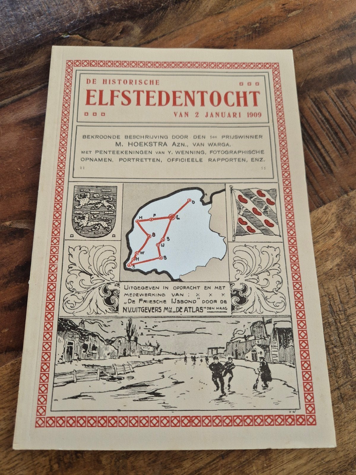 De historisch elfstedentocht van 1909, Ophalen of Verzenden, Gelezen