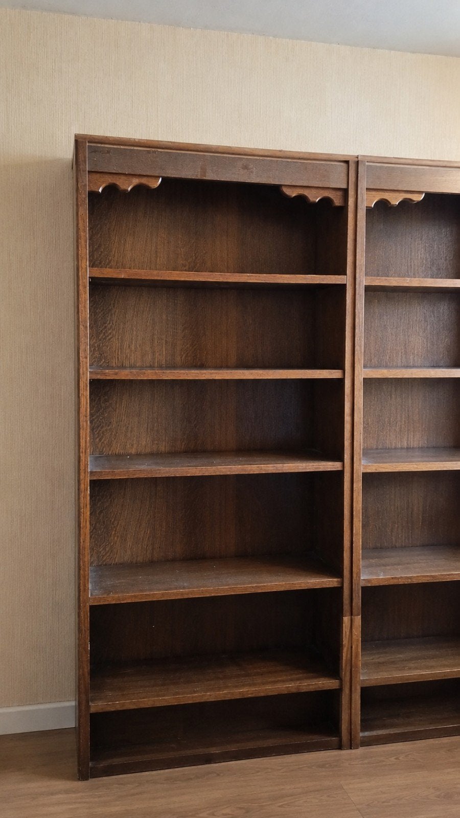 Houten Boekenkasten(3 stuks) met Meerdere Planken, Ophalen, Met plank(en), Gebruikt, 200 cm of meer