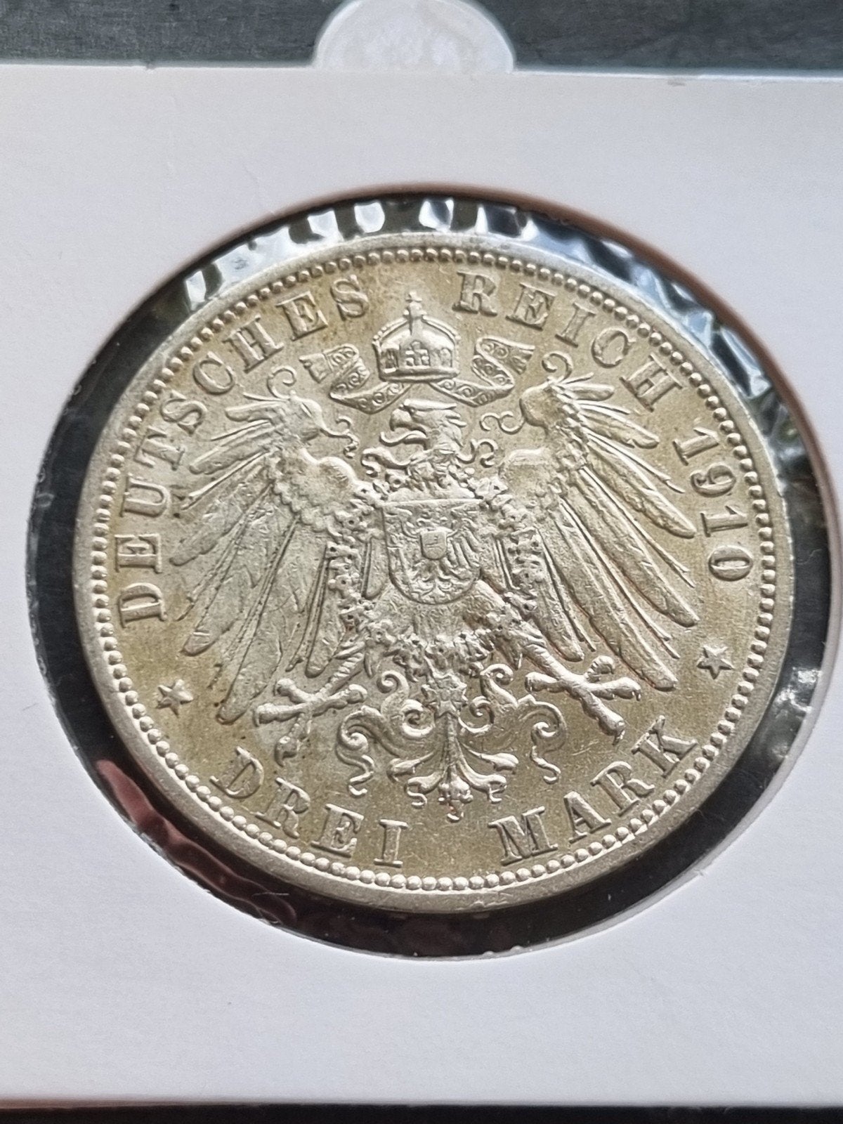 3 mark 1910 A preussen Duitsland zilver, Postzegels en Munten, Ophalen of Verzenden, Duitsland, Zilver
