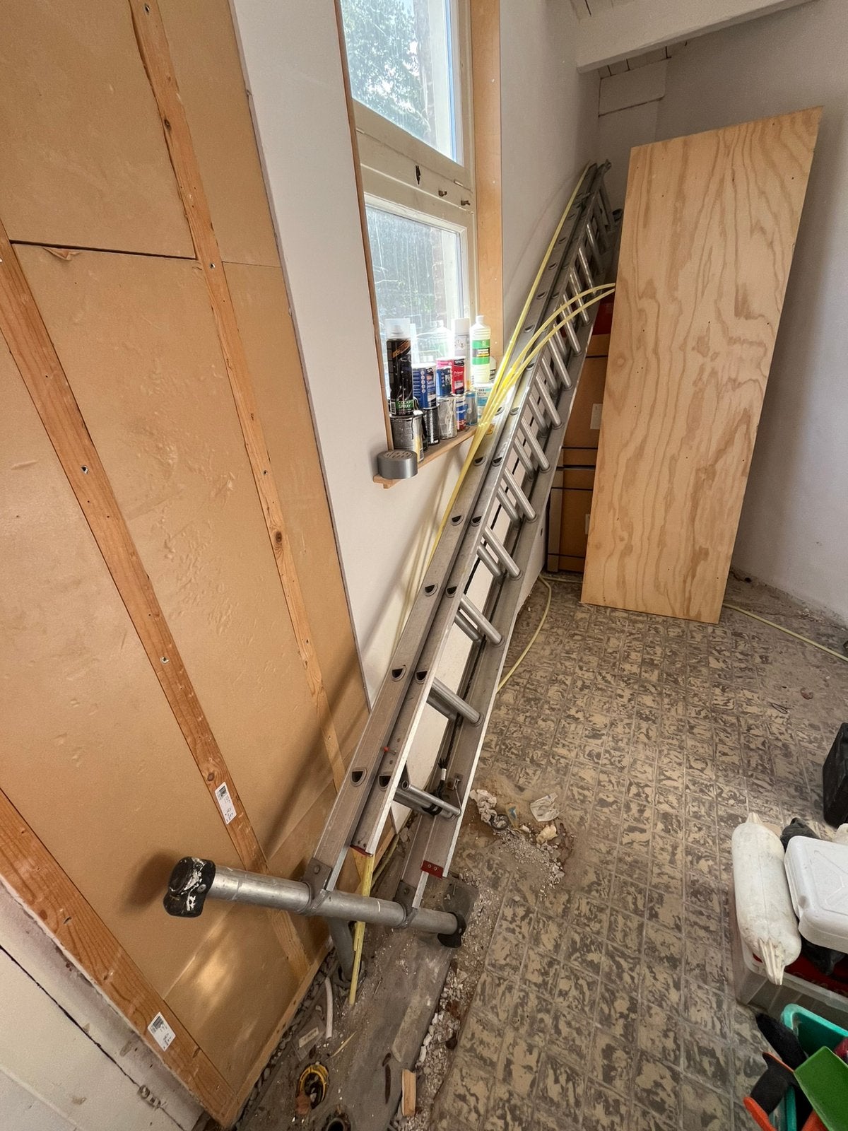 Altrex Ladder, Doe-het-zelf en Verbouw, Ladders en Trappen, Ophalen, Gebruikt, Ladder, Opvouwbaar of Inschuifbaar