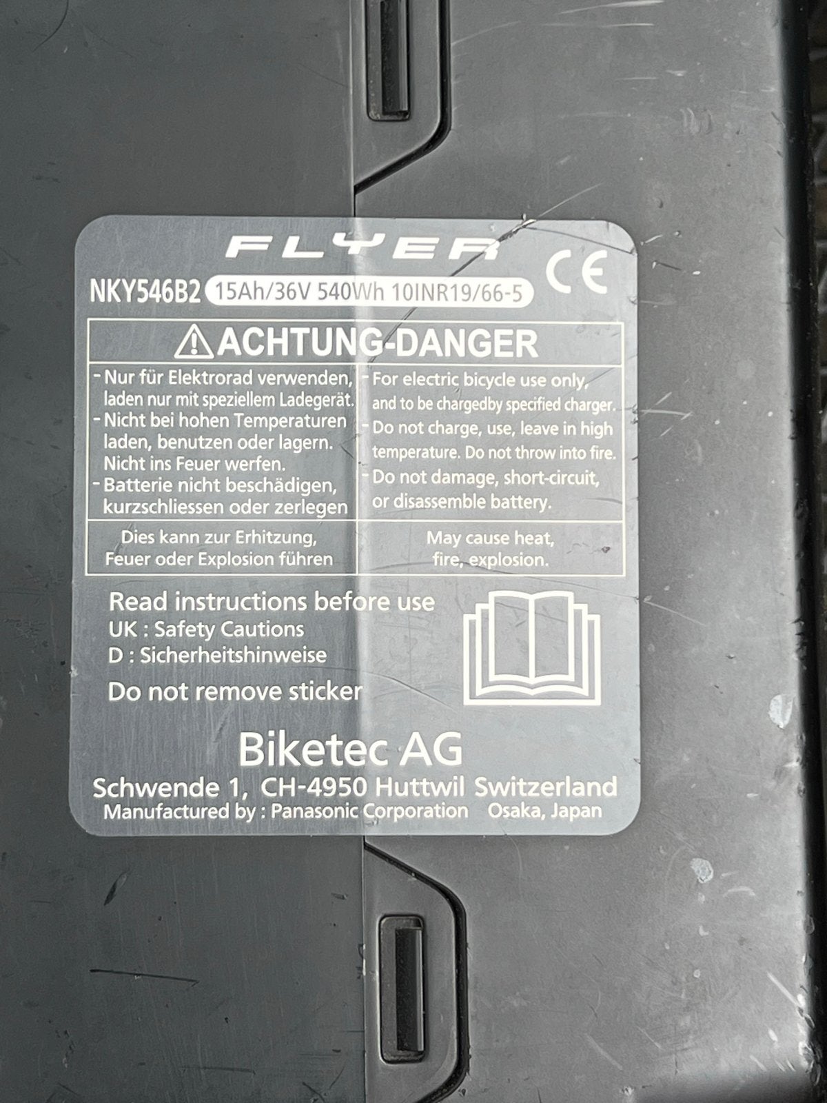 Flyer Flogo E-bike met 540Wh accu, Fietsen en Brommers, Elektrische fietsen, Gebruikt, Minder dan 47 cm, 50 km per accu of meer