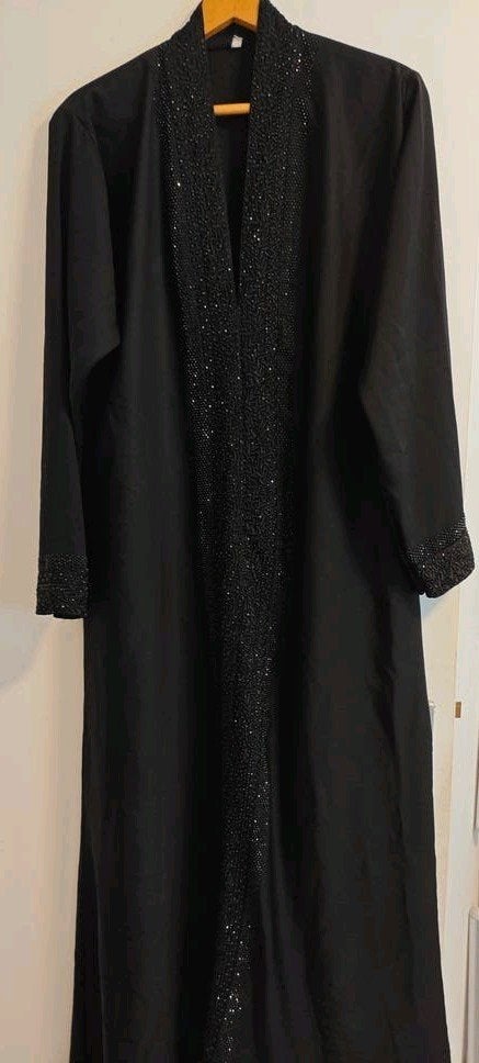 Elegante zwarte hijaab / abaya, Overige typen, Zwart, Maat 42/44 (L), Ophalen of Verzenden