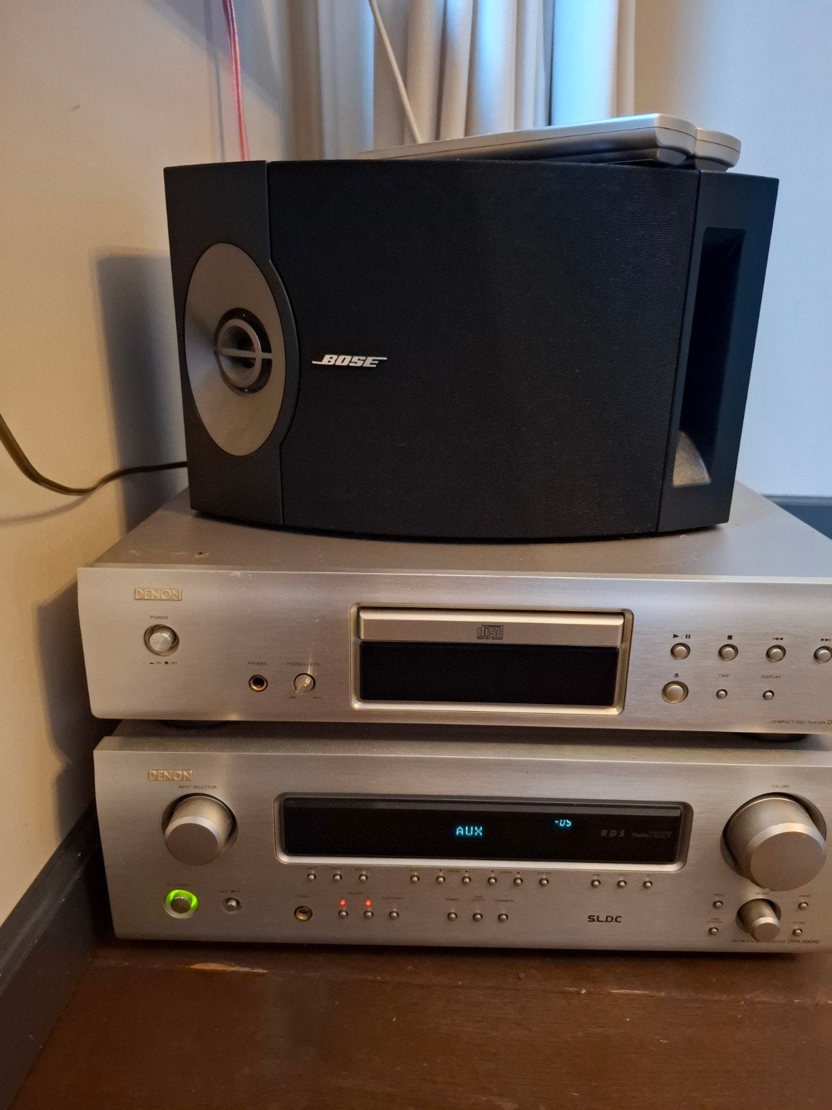 Denon Stereo Set met Bose Speakers en Afstandsbedieningen, Ophalen of Verzenden, Gebruikt, Cd-speler, Denon