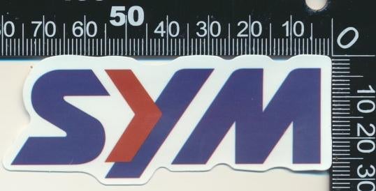 Sticker: Sym, Ophalen of Verzenden, Zo goed als nieuw, Auto of Motor
