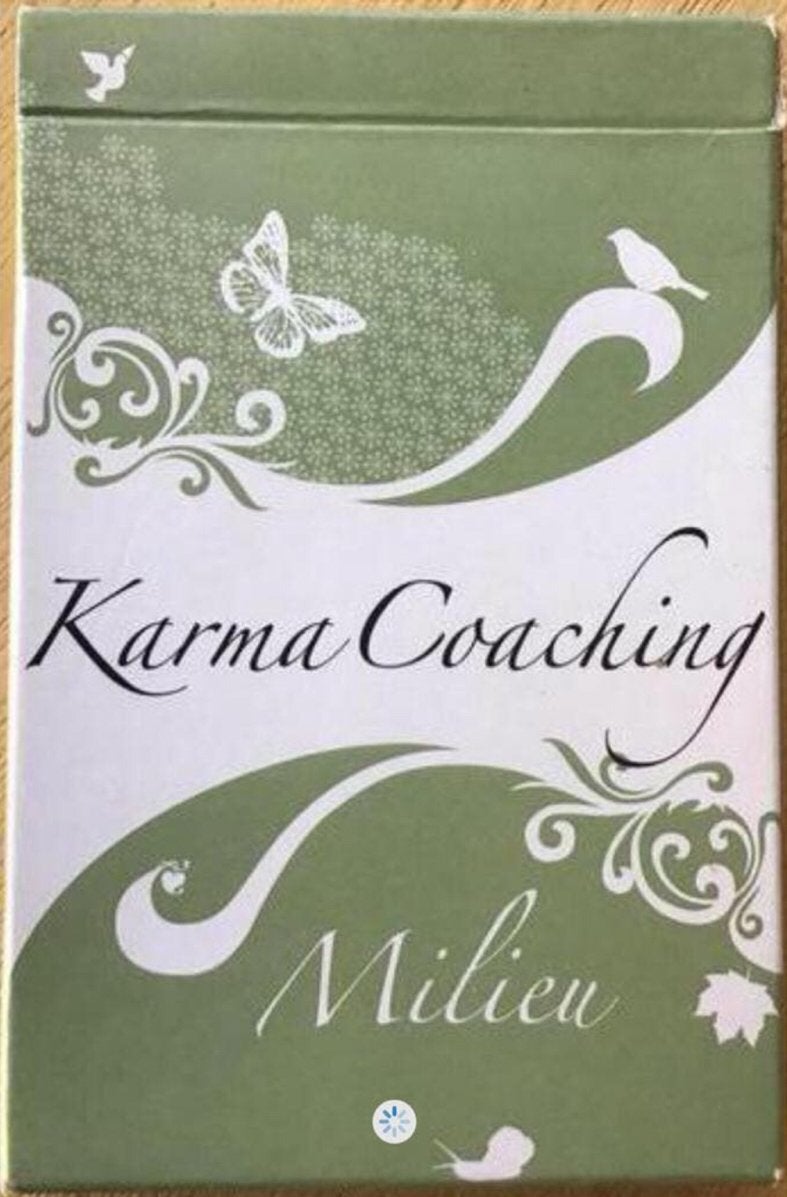 Karma Coaching Milieu kaarten - ZGAN, Ophalen of Verzenden, Zo goed als nieuw, Tarot of Kaarten leggen, Overige typen
