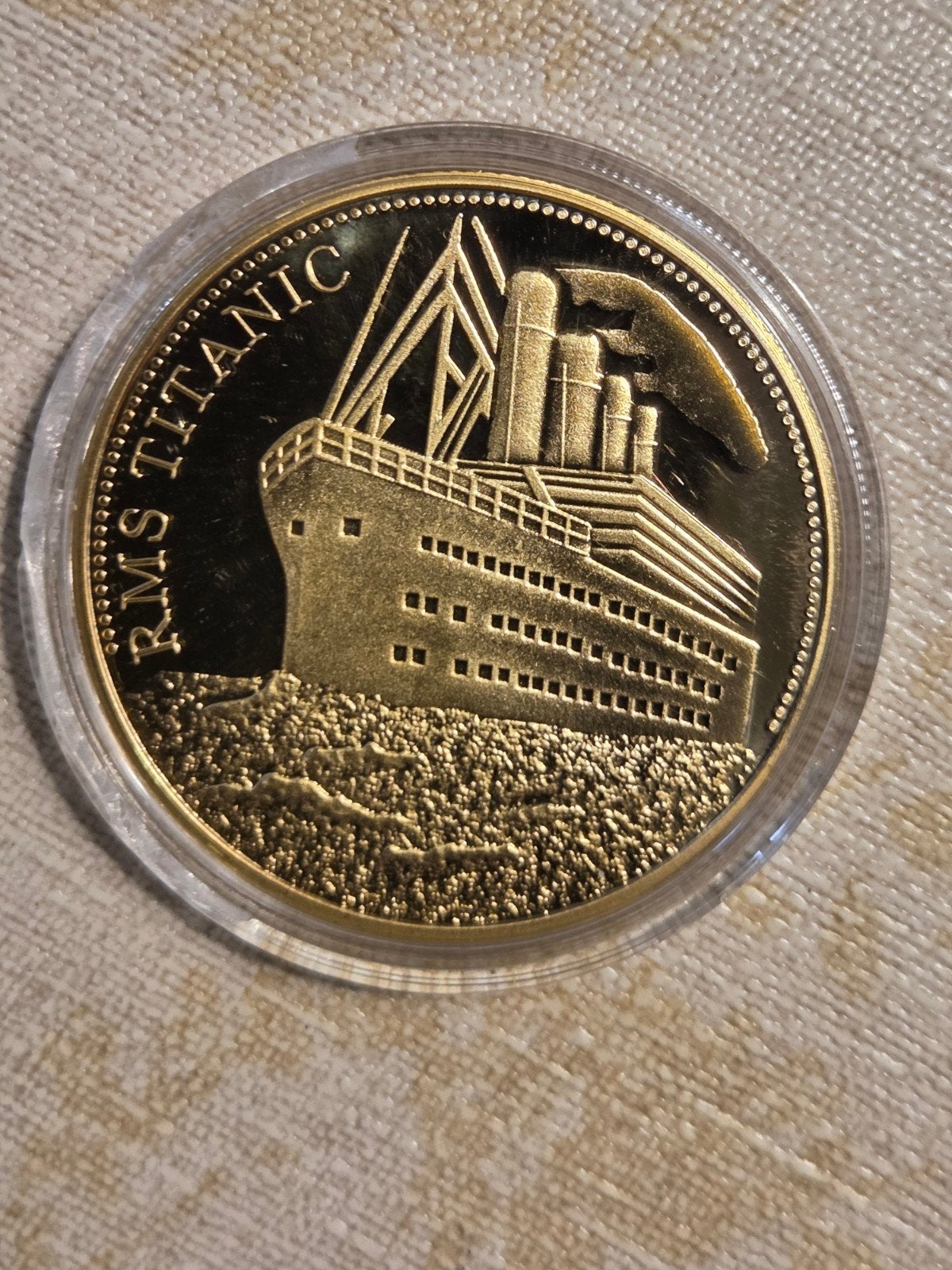 Titanic Herdenkingsmunt - The Voyage, Ophalen of Verzenden