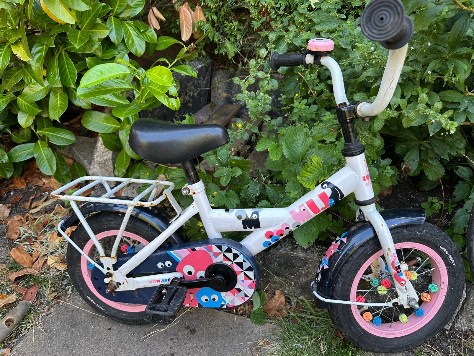 Loekie kinderfiets 12 inch, Ophalen, Gebruikt, Terugtraprem, Minder dan 16 inch
