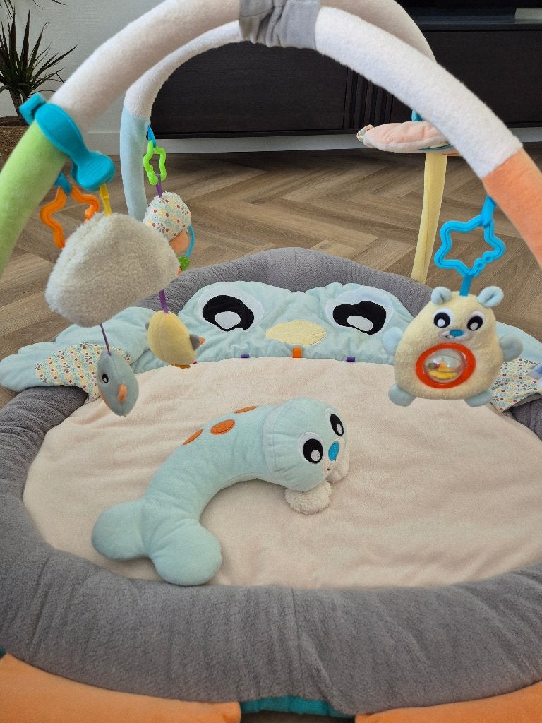 Babygym Playgro Snuggle me penguin, Ophalen, Gebruikt
