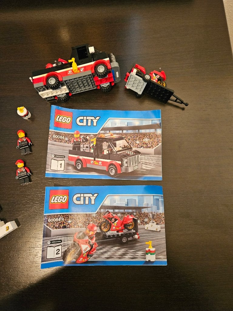 LEGO 60084 – Racemotor Transport, Lego, Ophalen of Verzenden, Compleet, Complete set
