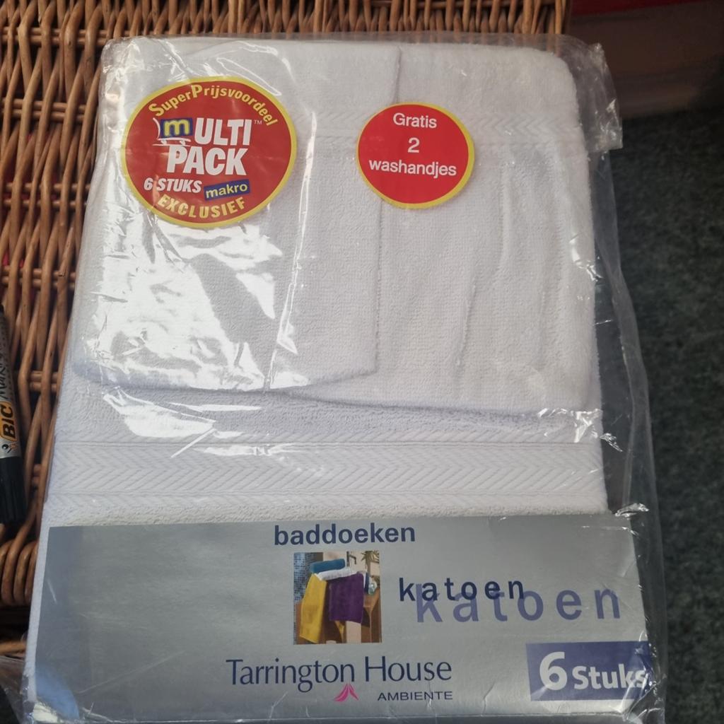 Witte handdoeken met washandjes - Multipack, Ophalen of Verzenden, Nieuw, Wit, Handdoek