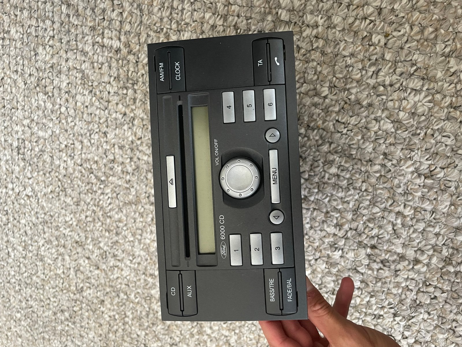 Ford 6000 CD Radio voor Fiesta ST 2007 (Code: 7988), Auto diversen, Ophalen of Verzenden, Gebruikt